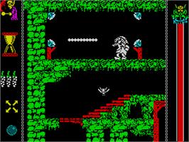 In game image of Vampire's Empire on the Sinclair ZX Spectrum.