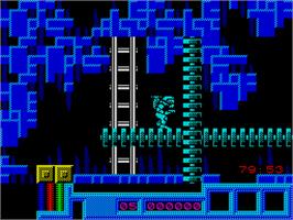 In game image of War Machine on the Sinclair ZX Spectrum.