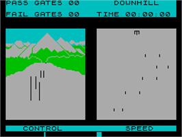 In game image of Winter Sports on the Sinclair ZX Spectrum.
