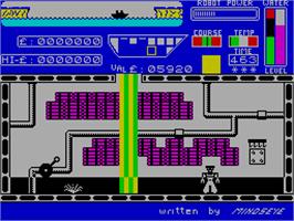 In game image of Worse Things Happen at Sea on the Sinclair ZX Spectrum.
