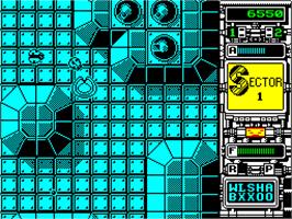 In game image of Xenon on the Sinclair ZX Spectrum.