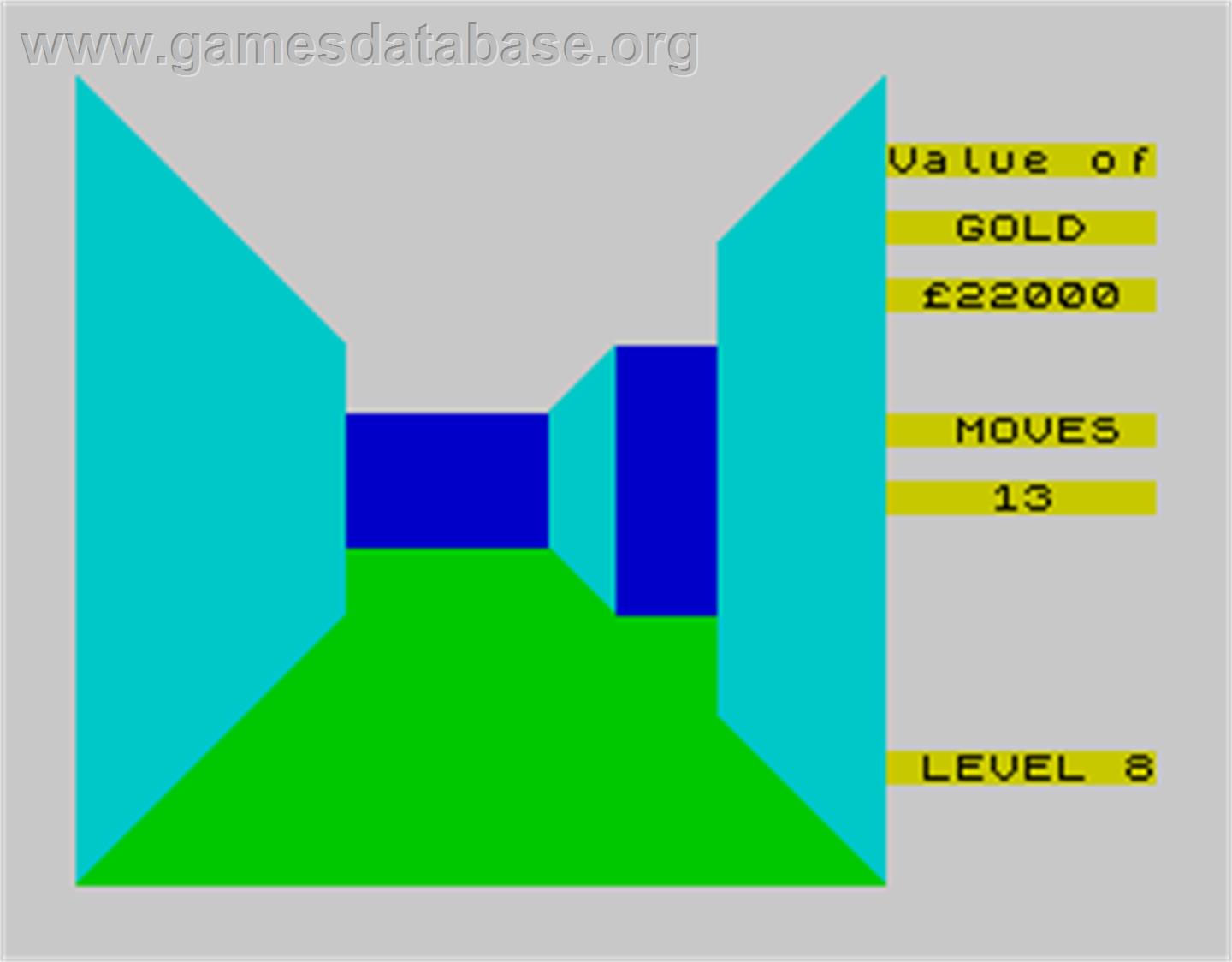 3D Maze of Gold - Sinclair ZX Spectrum - Artwork - In Game