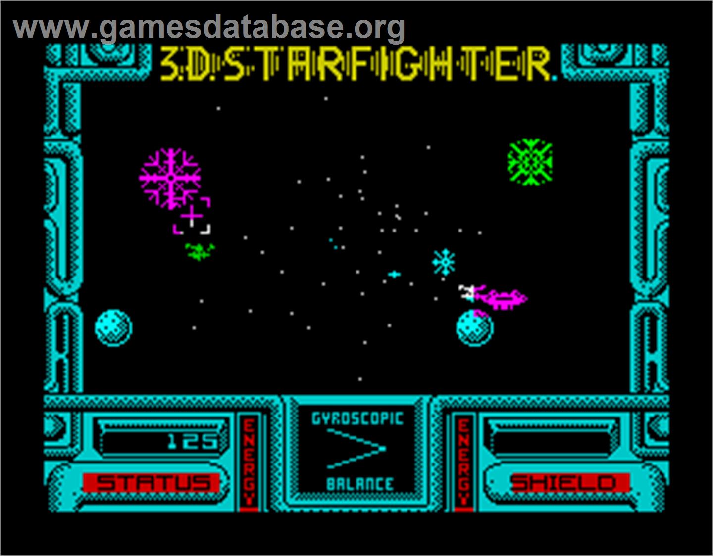 3D Starfighter - Sinclair ZX Spectrum - Artwork - In Game