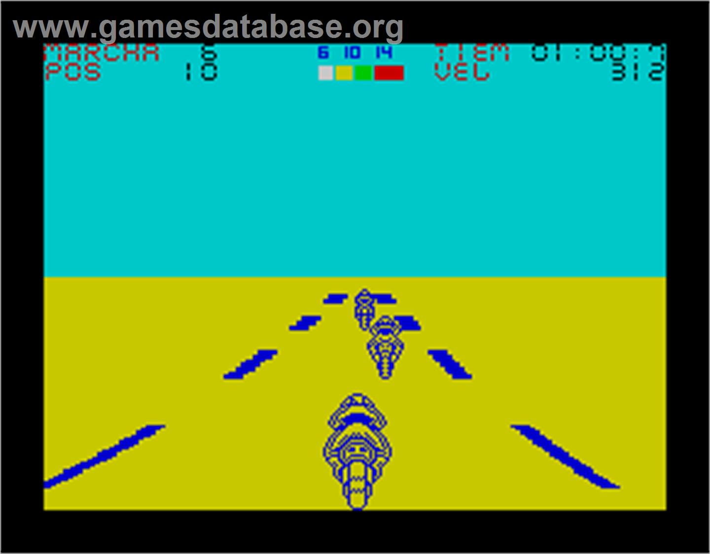 Angel Nieto Pole 500 - Sinclair ZX Spectrum - Artwork - In Game