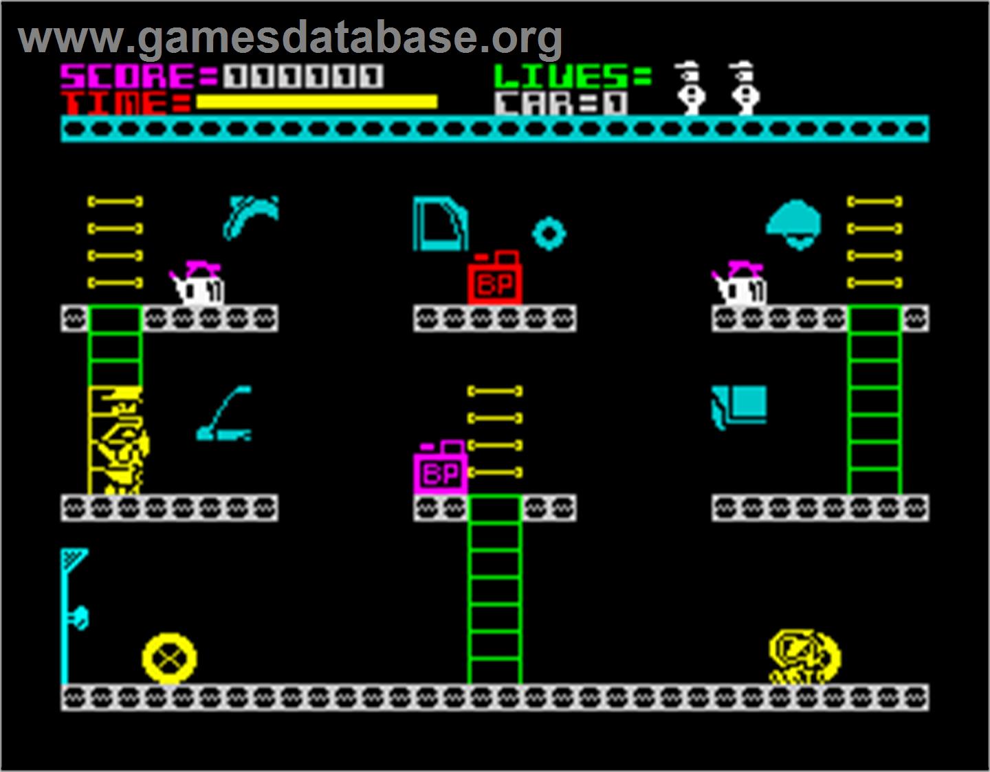 Automania - Sinclair ZX Spectrum - Artwork - In Game