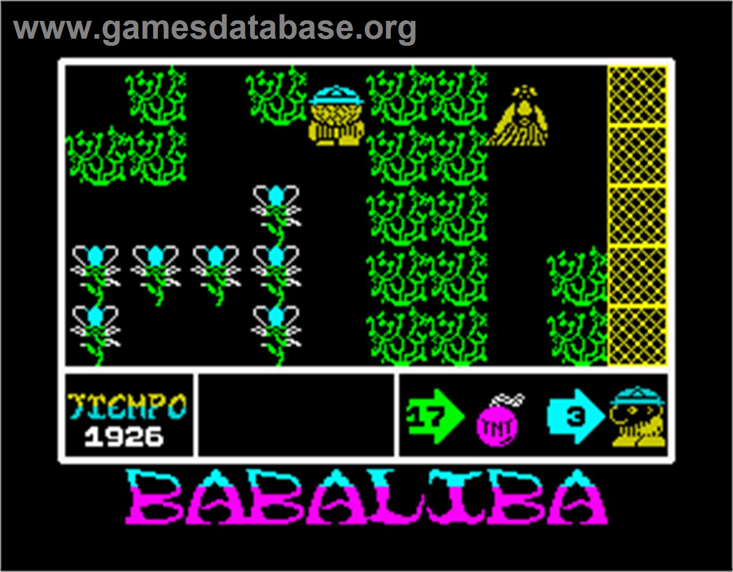 Babaliba - Sinclair ZX Spectrum - Artwork - In Game