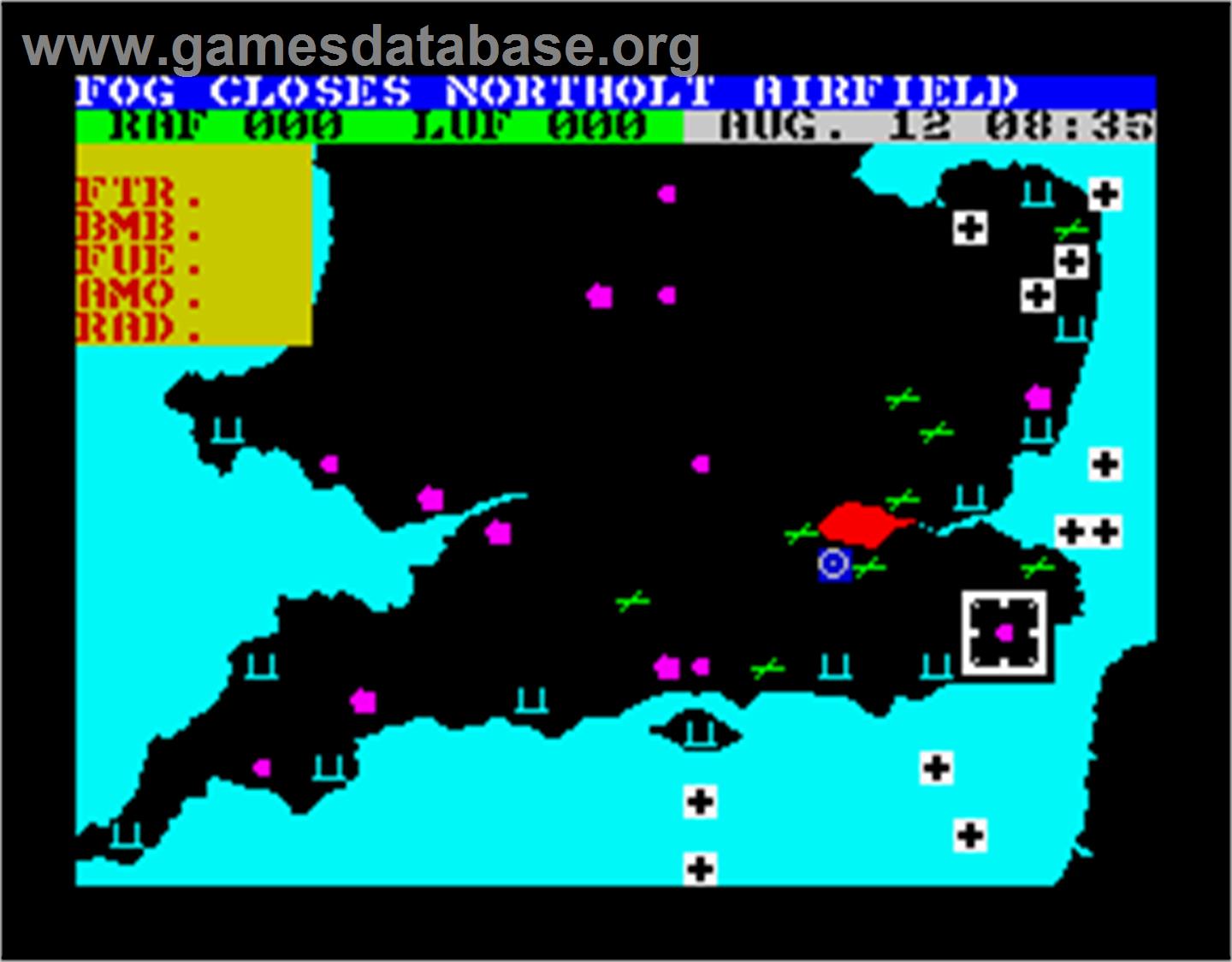 Battle of Britain - Sinclair ZX Spectrum - Artwork - In Game