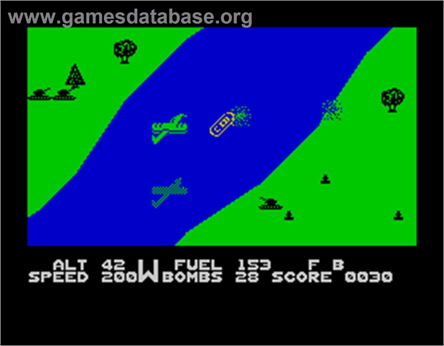 Blue Max - Sinclair ZX Spectrum - Artwork - In Game