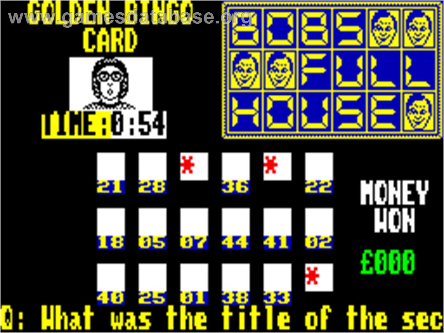 Bob's Full House - Sinclair ZX Spectrum - Artwork - In Game