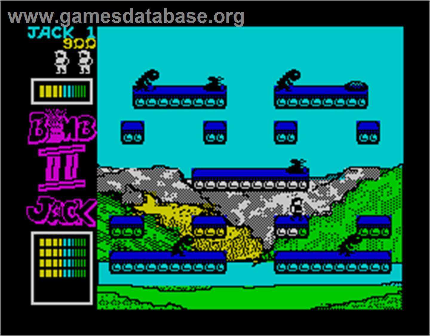 Bomb Jack II - Sinclair ZX Spectrum - Artwork - In Game