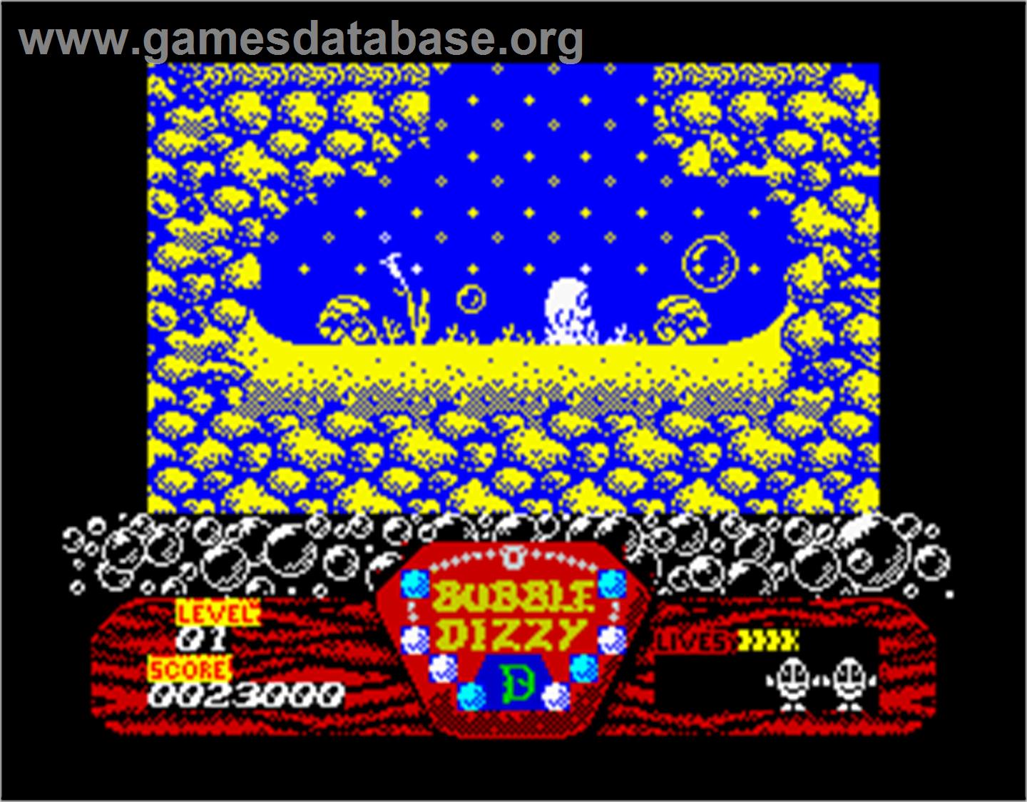 Bubble Dizzy - Sinclair ZX Spectrum - Artwork - In Game