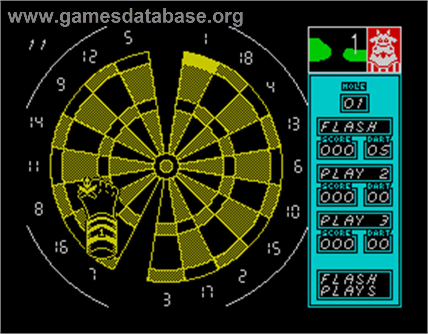 Bully's Sporting Darts - Sinclair ZX Spectrum - Artwork - In Game