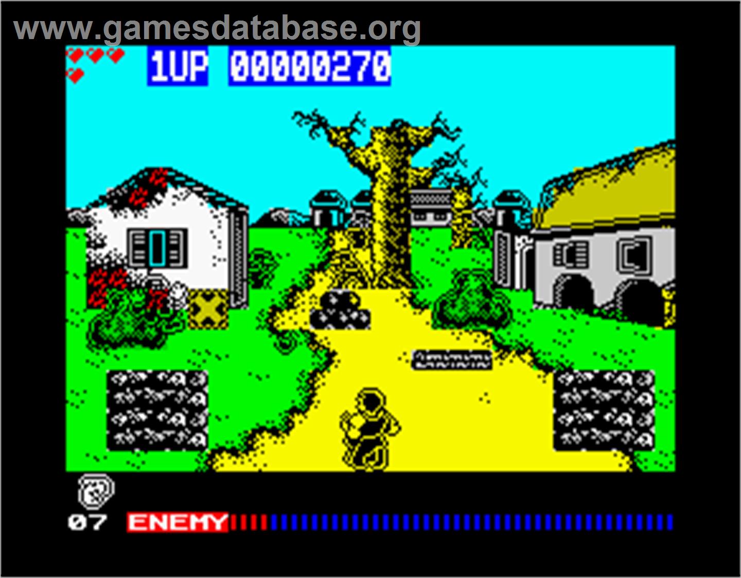 Cabal - Sinclair ZX Spectrum - Artwork - In Game