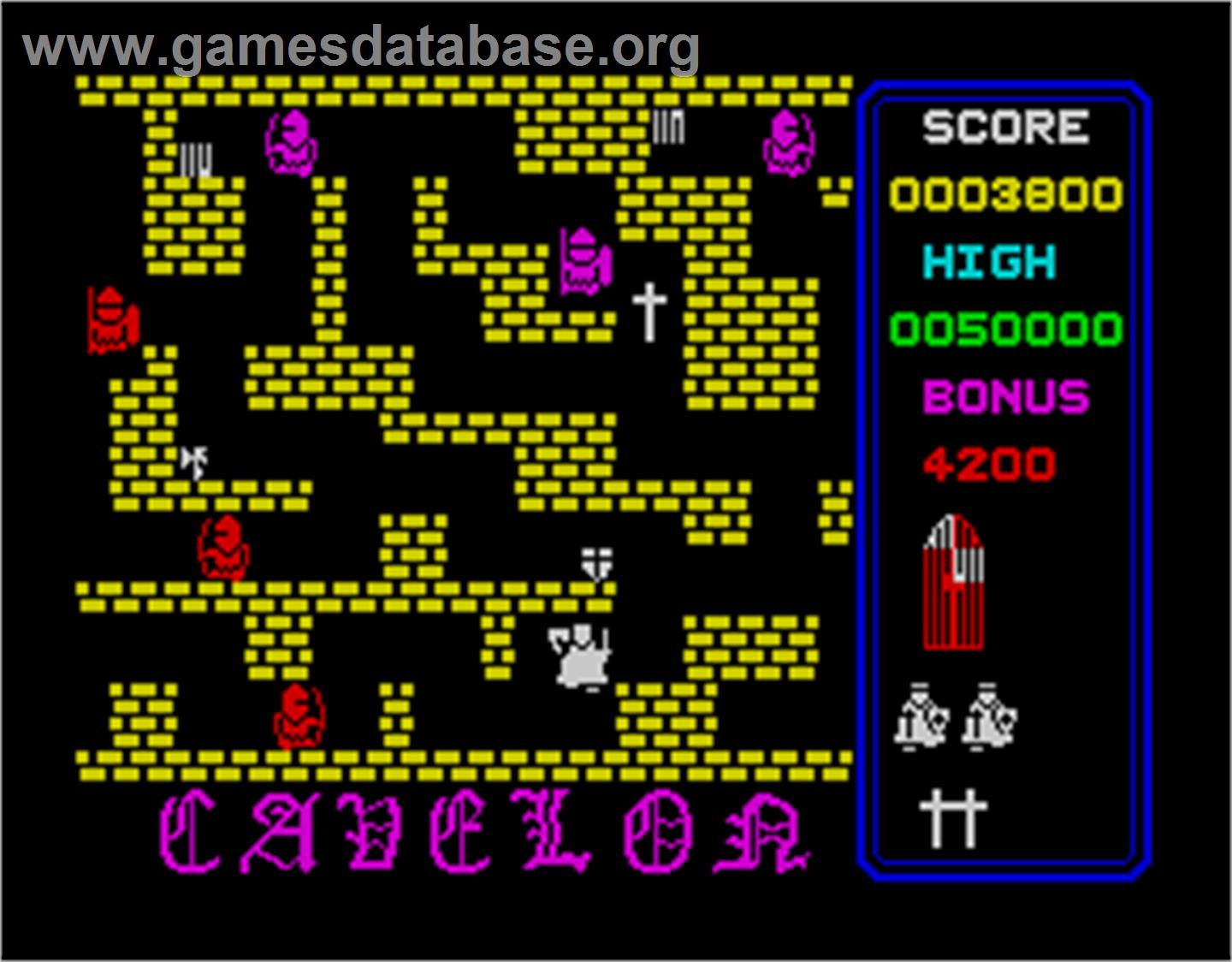 Cavelon - Sinclair ZX Spectrum - Artwork - In Game