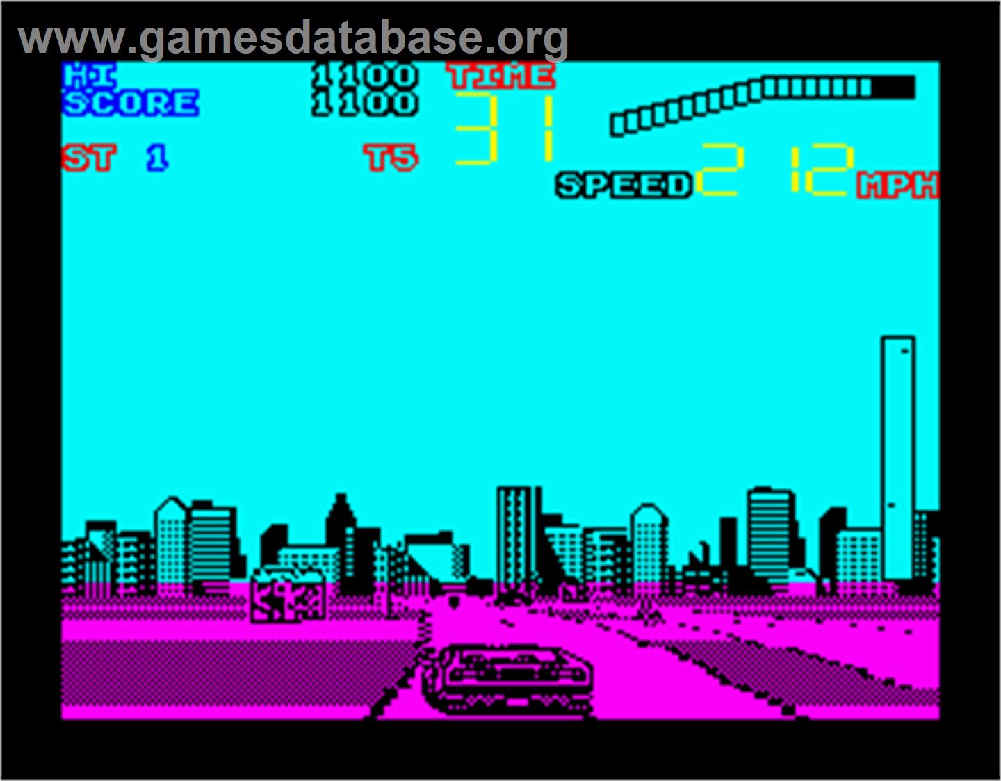 Chase H.Q. II: Special Criminal Investigation - Sinclair ZX Spectrum - Artwork - In Game