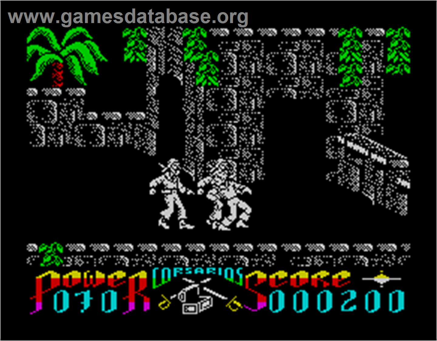 Corsarios - Sinclair ZX Spectrum - Artwork - In Game