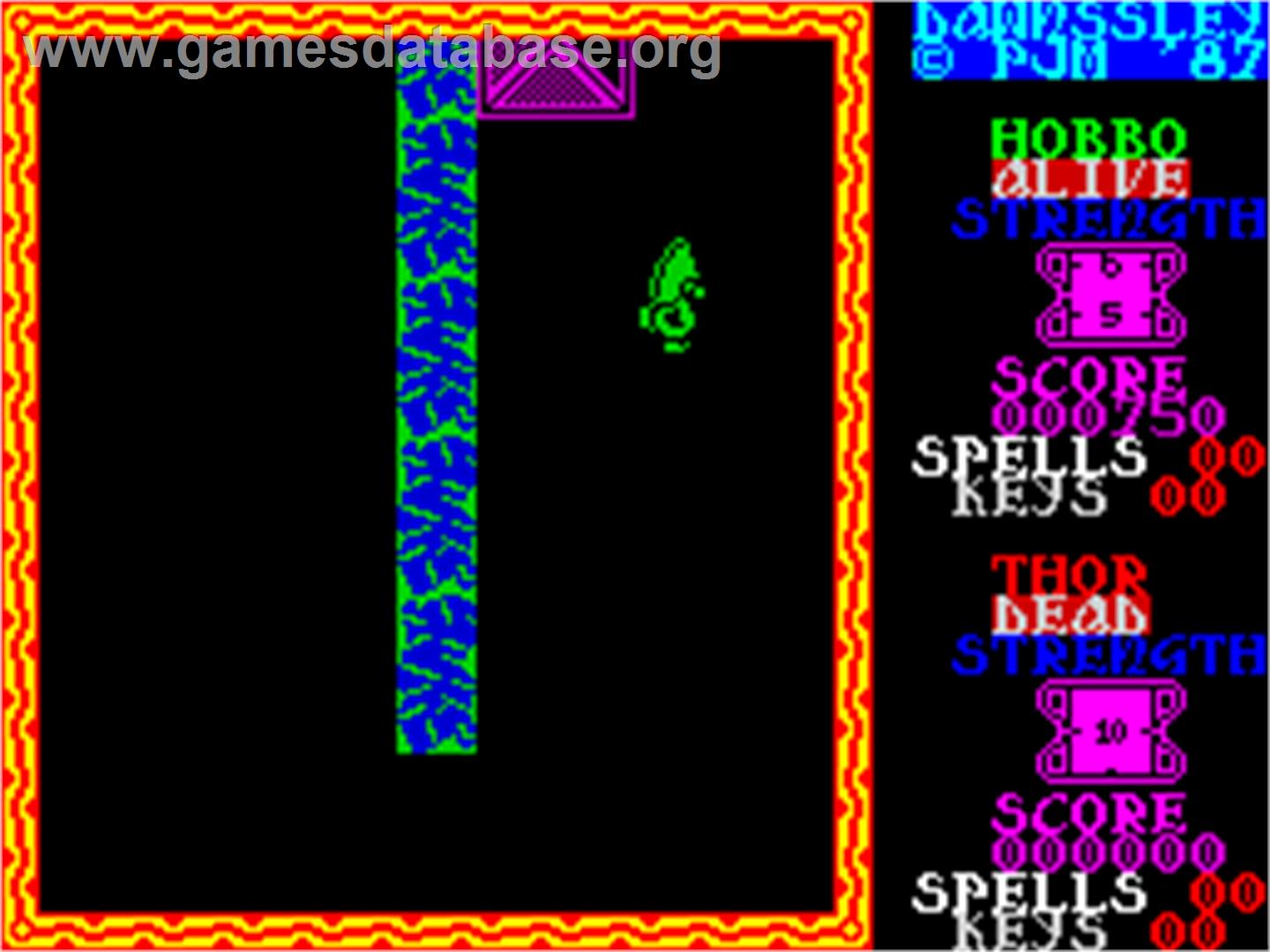 Dawnssley - Sinclair ZX Spectrum - Artwork - In Game