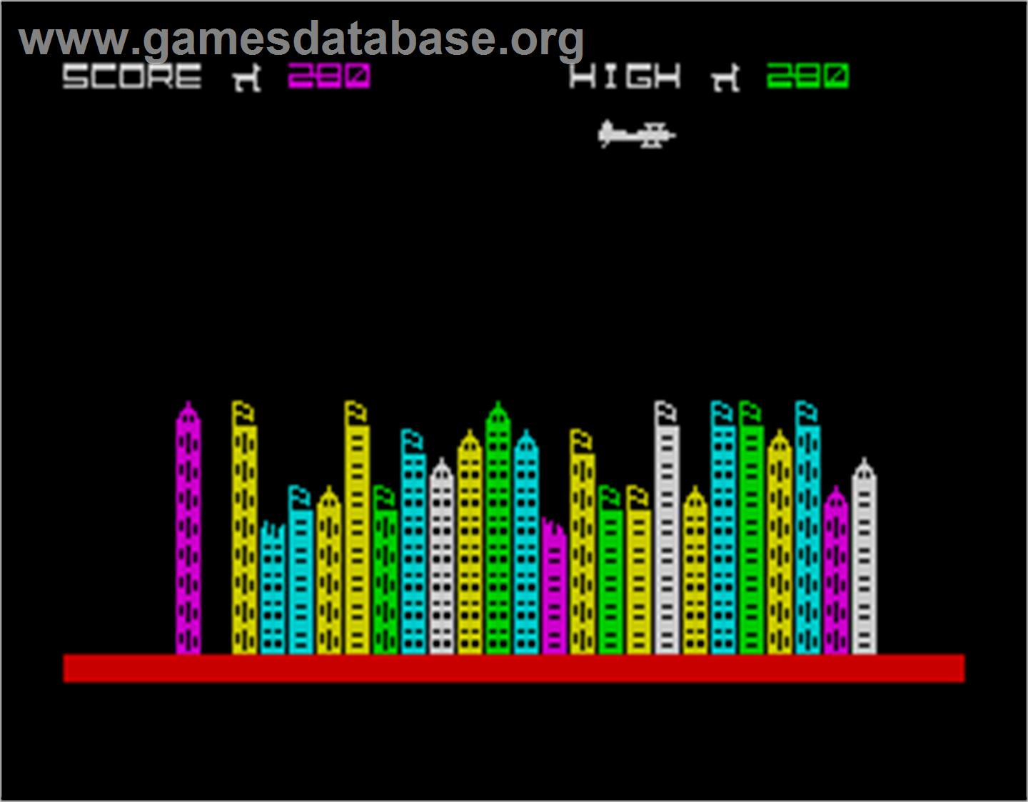 Dive Bomber - Sinclair ZX Spectrum - Artwork - In Game