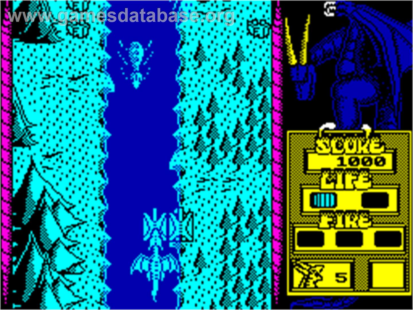 Dragon Spirit: The New Legend - Sinclair ZX Spectrum - Artwork - In Game
