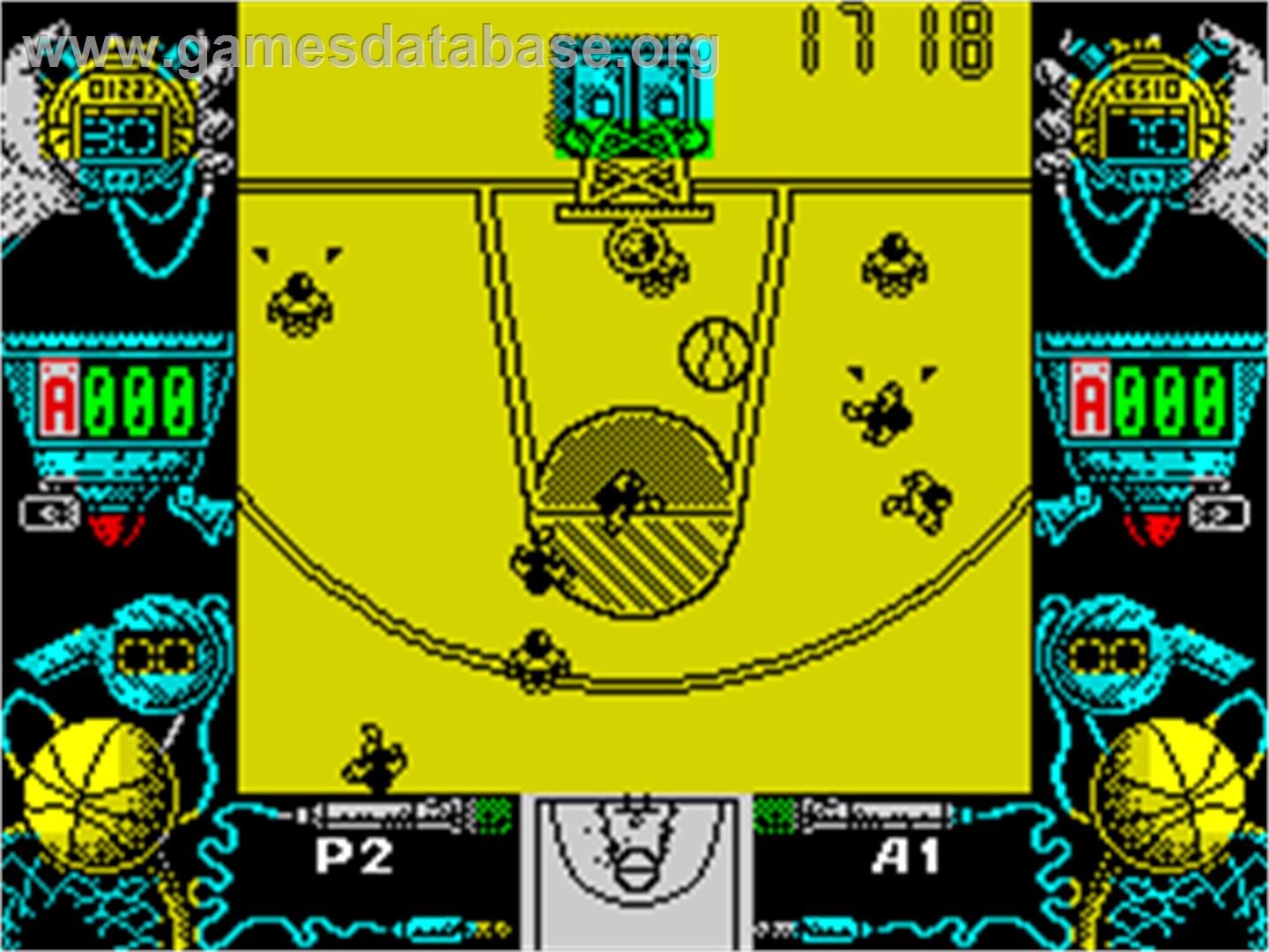 Drazen Petrovic Basket - Sinclair ZX Spectrum - Artwork - In Game
