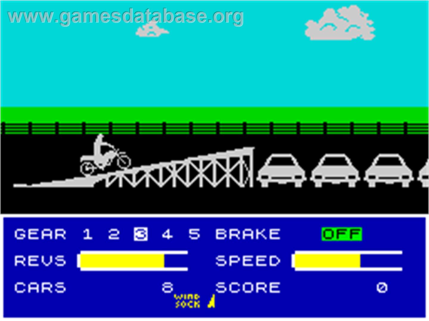 Eddie Kidd Jump Challenge - Sinclair ZX Spectrum - Artwork - In Game