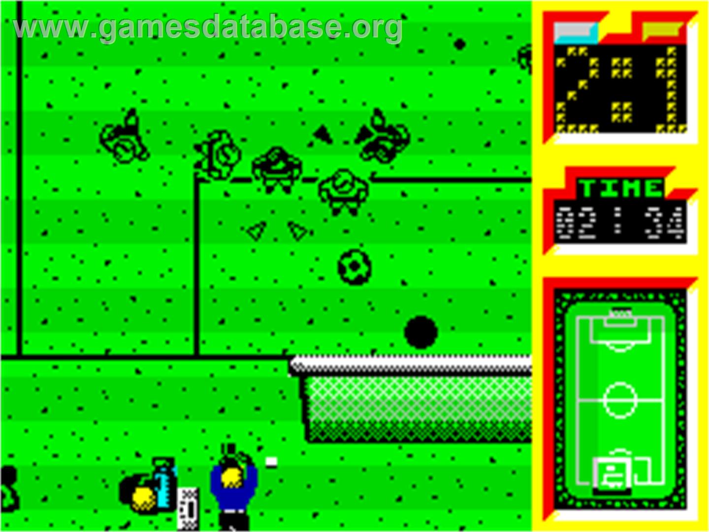 Emilio Butragueño Fútbol - Sinclair ZX Spectrum - Artwork - In Game