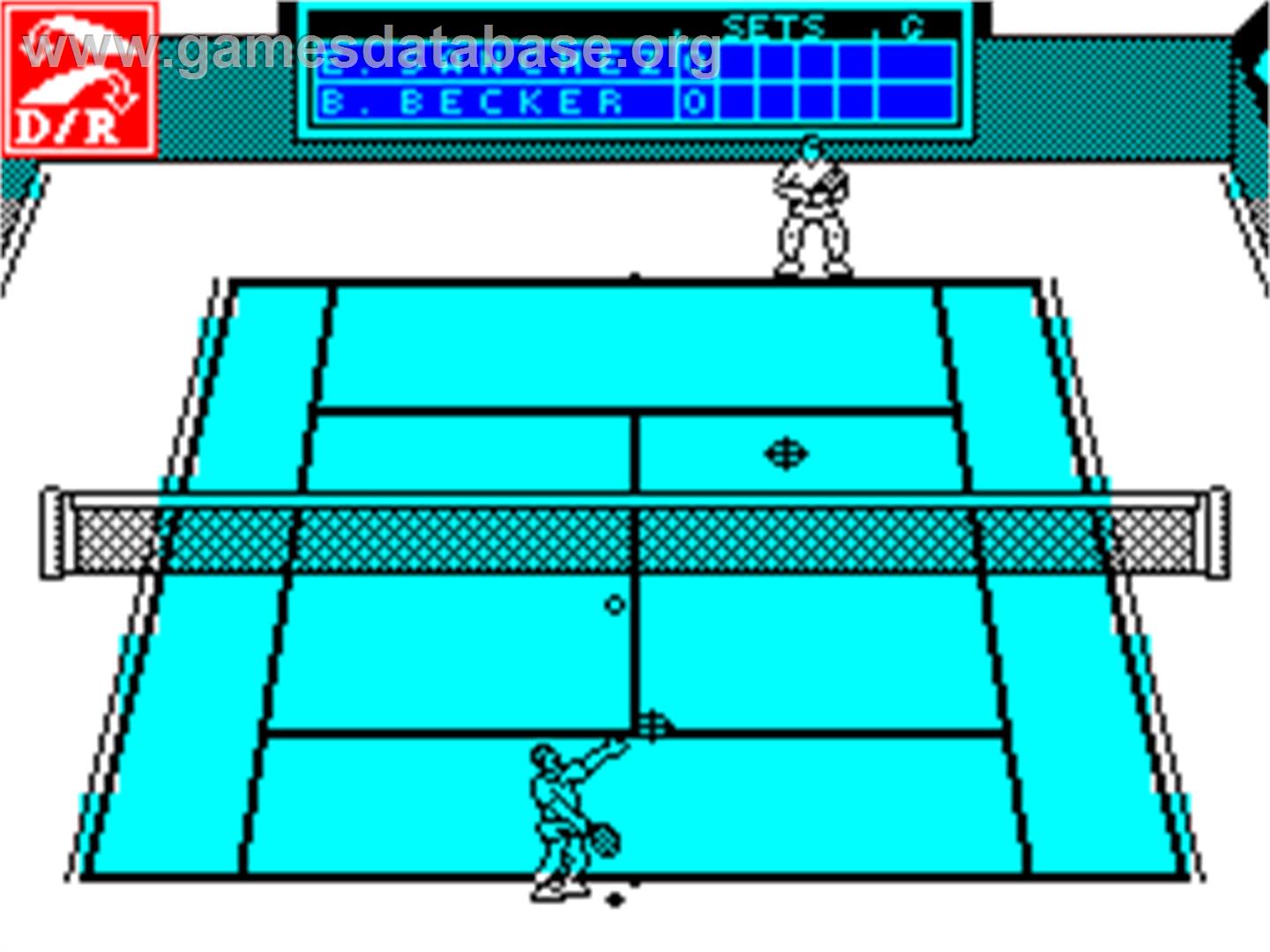 Emilio Sanchez Vicario Grand Slam - Sinclair ZX Spectrum - Artwork - In Game