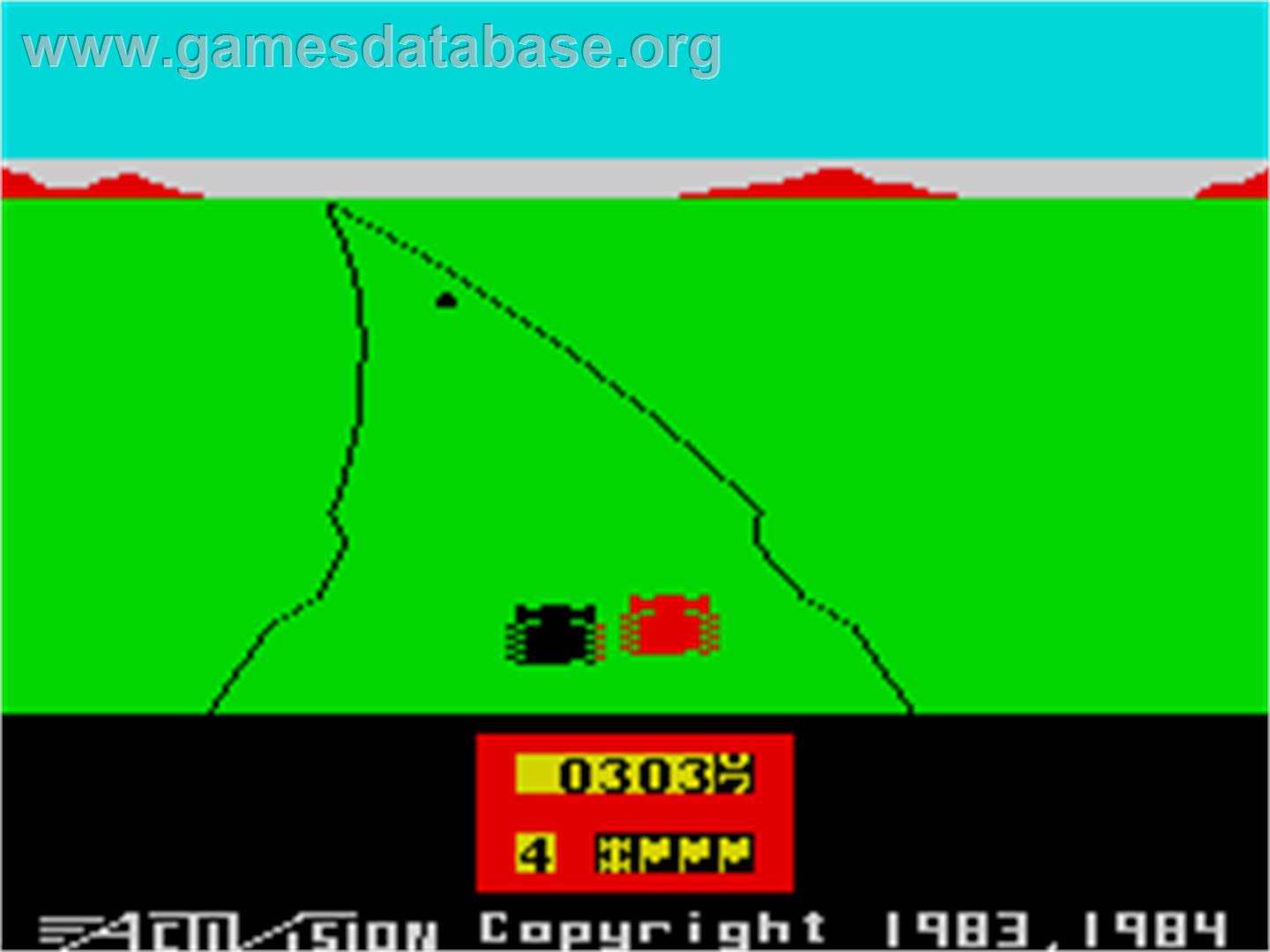 Enduro - Sinclair ZX Spectrum - Artwork - In Game