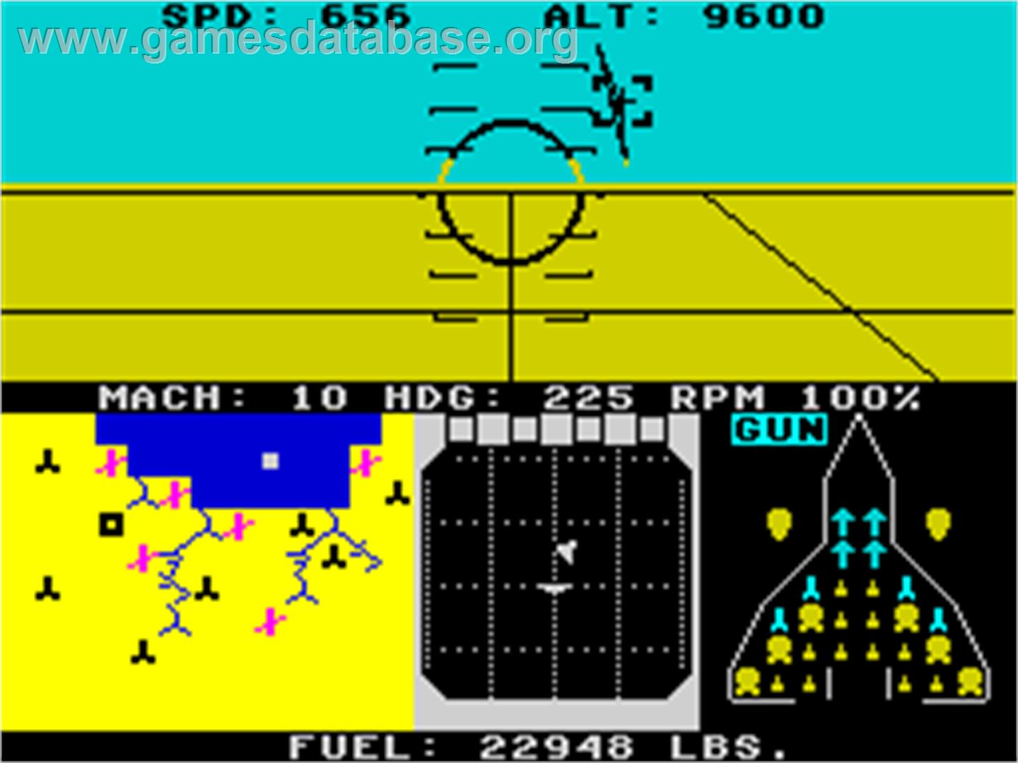 F-15 Strike Eagle - Sinclair ZX Spectrum - Artwork - In Game