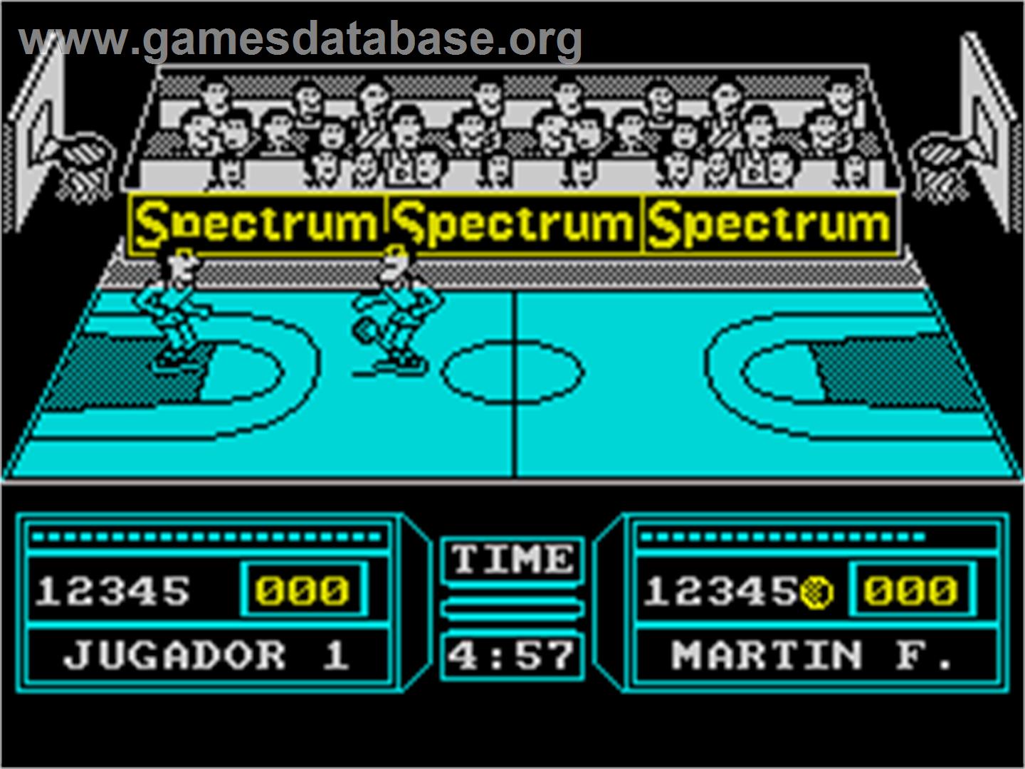 Fernando Martín Basket Master - Sinclair ZX Spectrum - Artwork - In Game