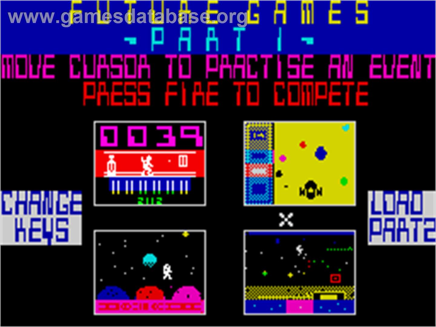 Future Games - Sinclair ZX Spectrum - Artwork - In Game