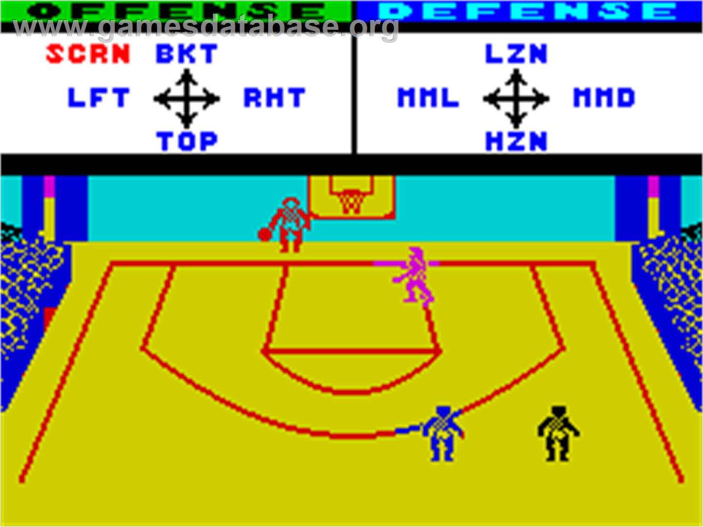 GBA Championship Basketball: Two-on-Two - Sinclair ZX Spectrum - Artwork - In Game