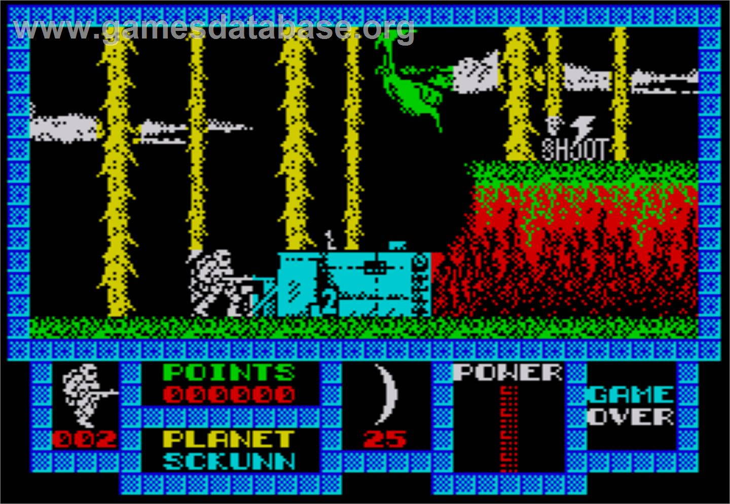 Game Over - Sinclair ZX Spectrum - Artwork - In Game
