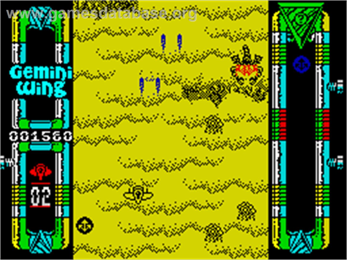 Gemini Wing - Sinclair ZX Spectrum - Artwork - In Game