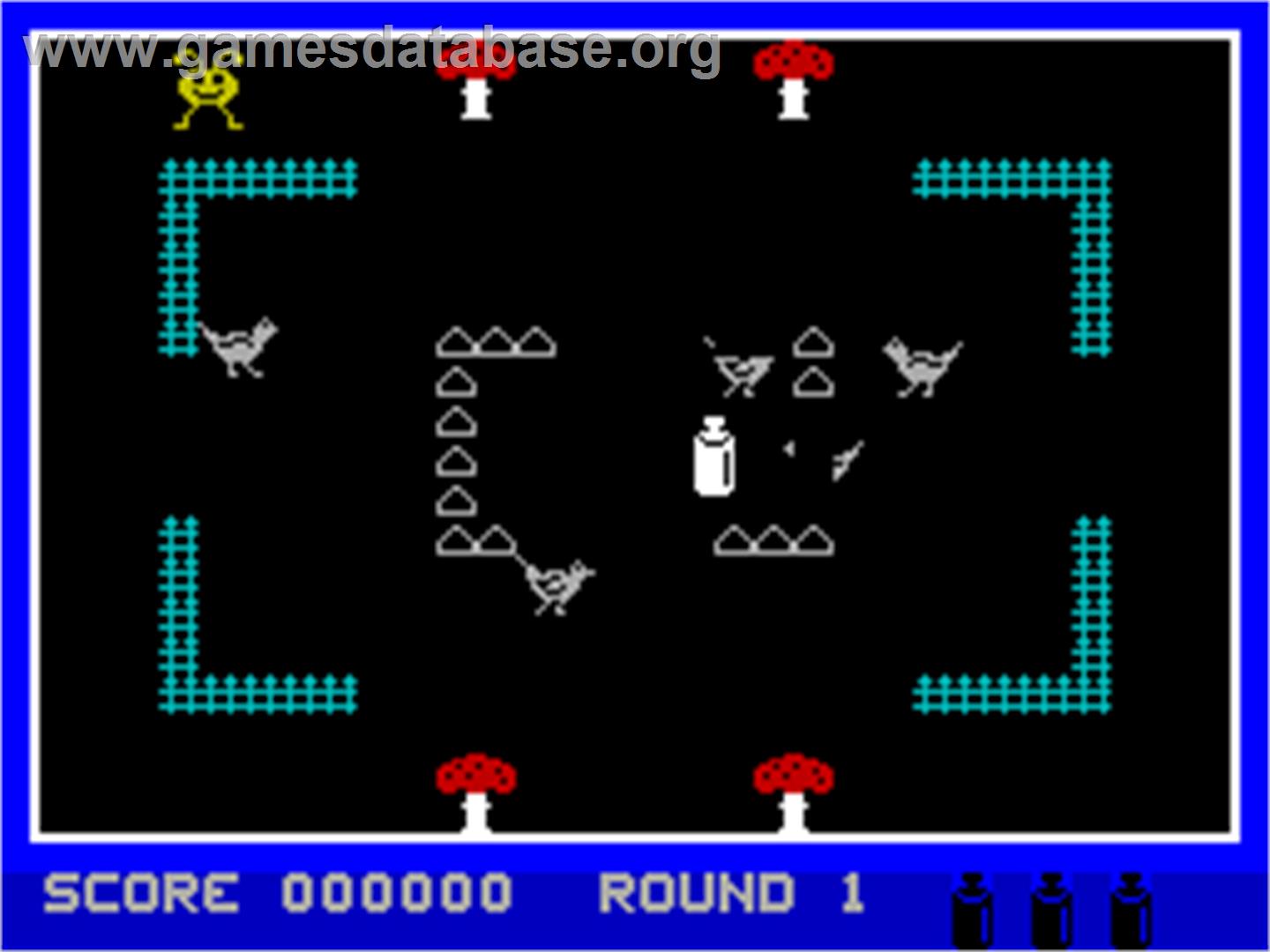 Granny's Garden - Sinclair ZX Spectrum - Artwork - In Game