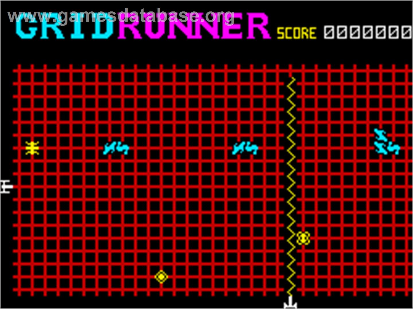 Gridrunner - Sinclair ZX Spectrum - Artwork - In Game