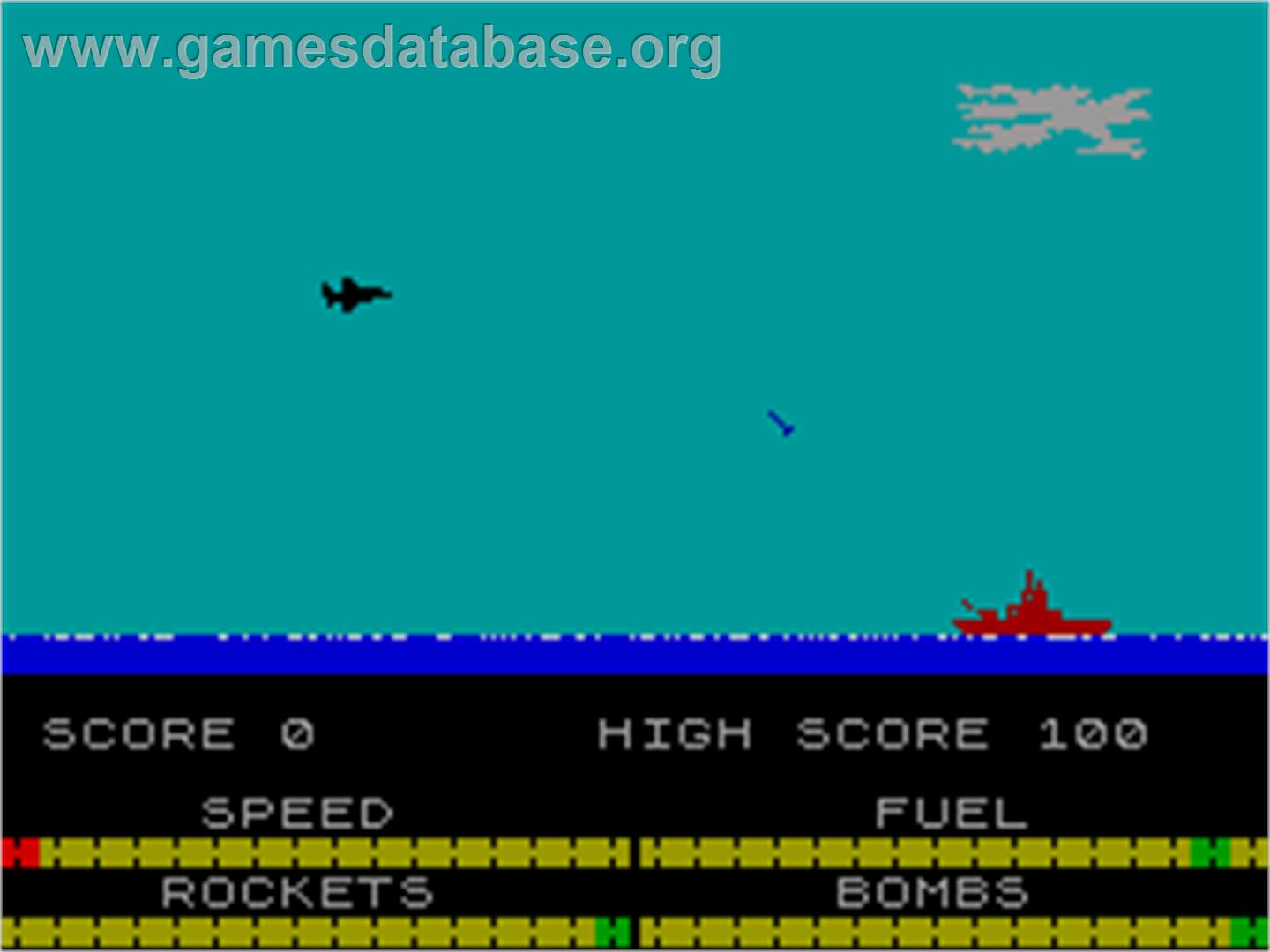 Harrier Attack - Sinclair ZX Spectrum - Artwork - In Game