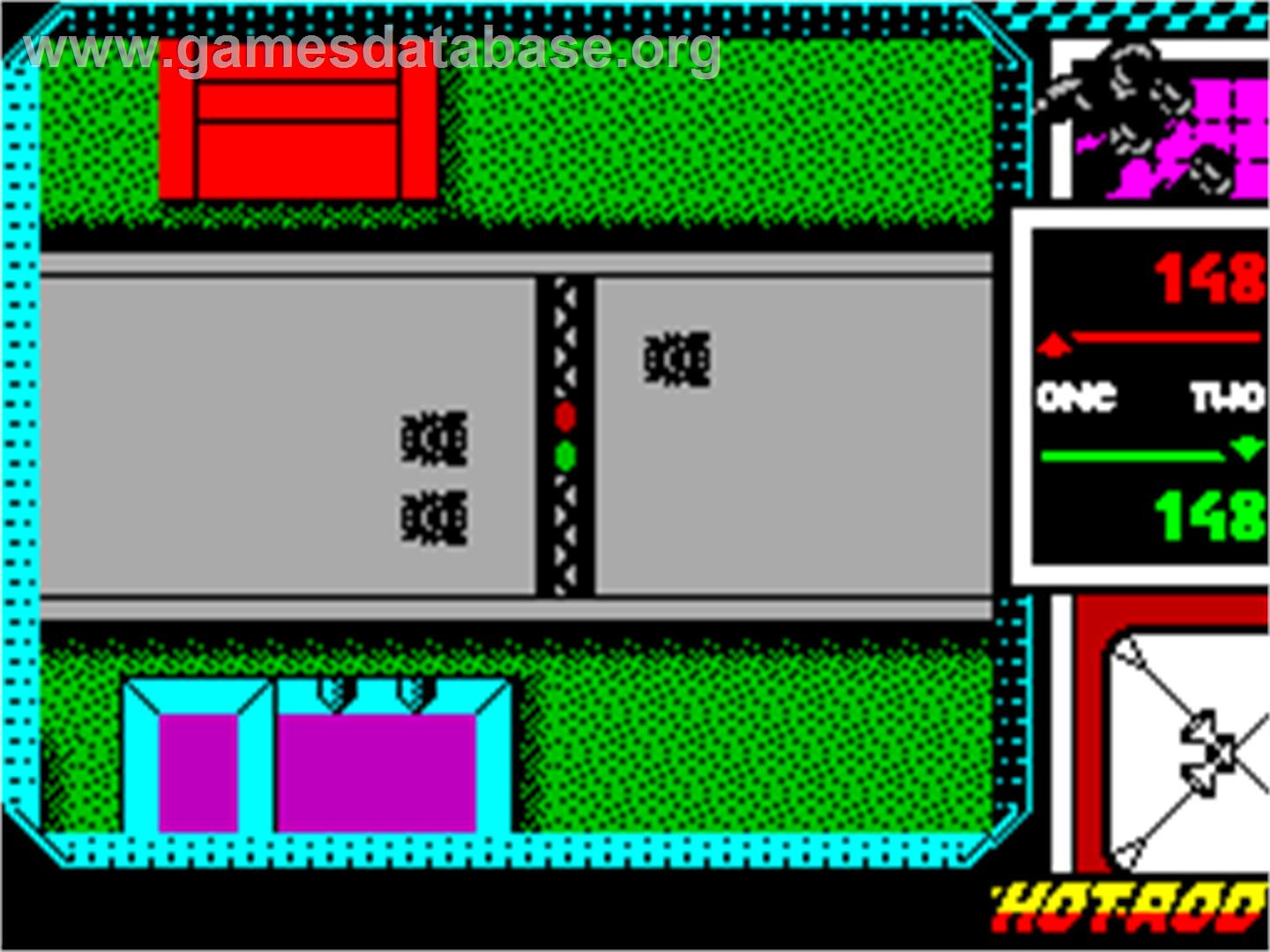Hot Rod - Sinclair ZX Spectrum - Artwork - In Game