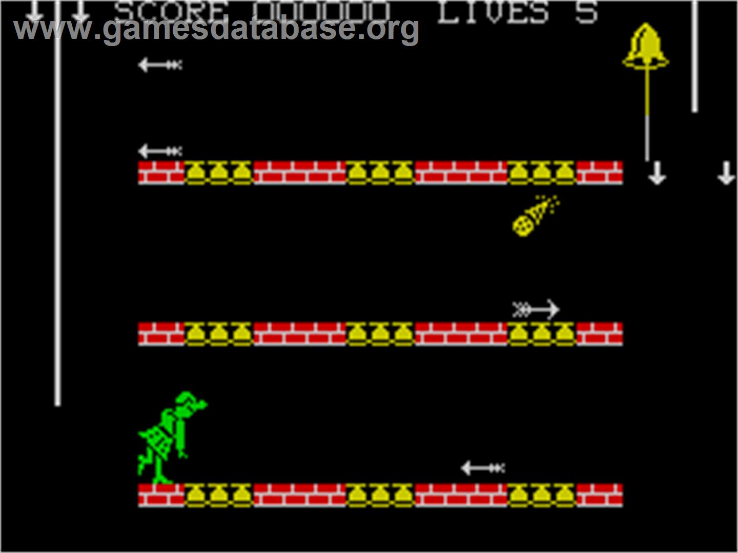 Hunchback II: Quasimodo's Revenge - Sinclair ZX Spectrum - Artwork - In Game