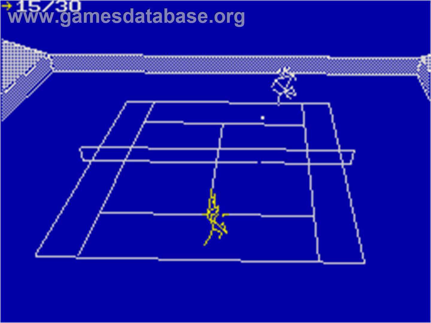 International 3D Tennis - Sinclair ZX Spectrum - Artwork - In Game