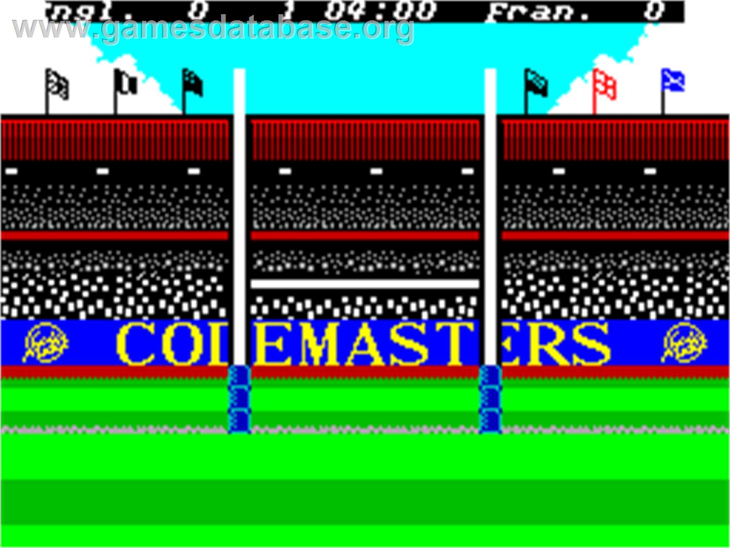 International Rugby Simulator - Sinclair ZX Spectrum - Artwork - In Game