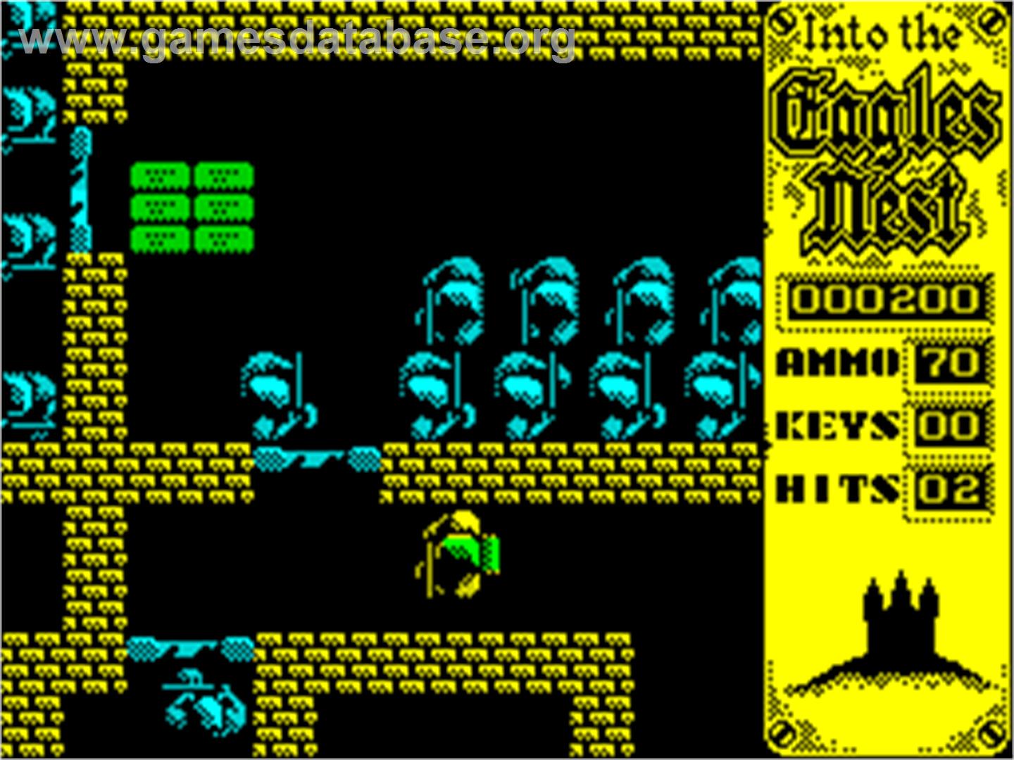 Into the Eagle's Nest - Sinclair ZX Spectrum - Artwork - In Game