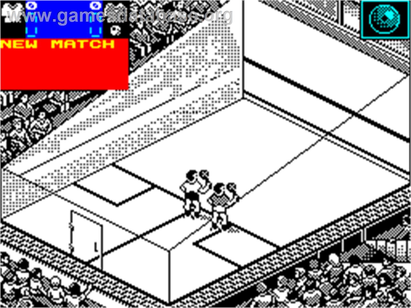 Jahangir Khan's World Championship Squash - Sinclair ZX Spectrum - Artwork - In Game