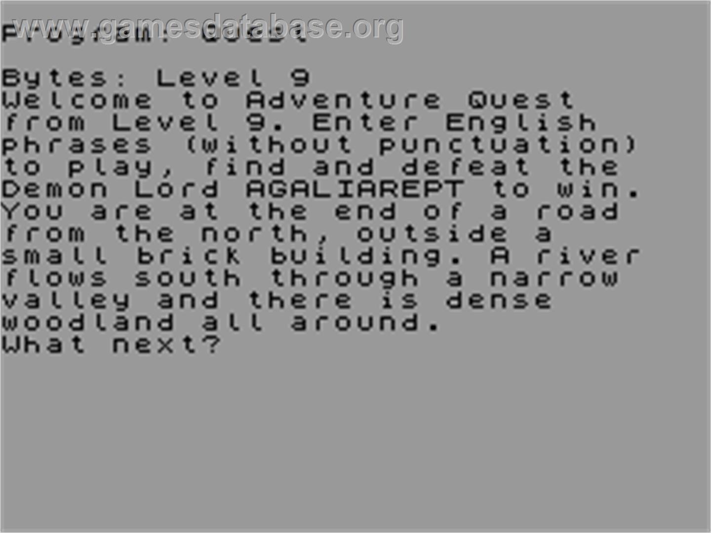 Jewels of Darkness - Sinclair ZX Spectrum - Artwork - In Game