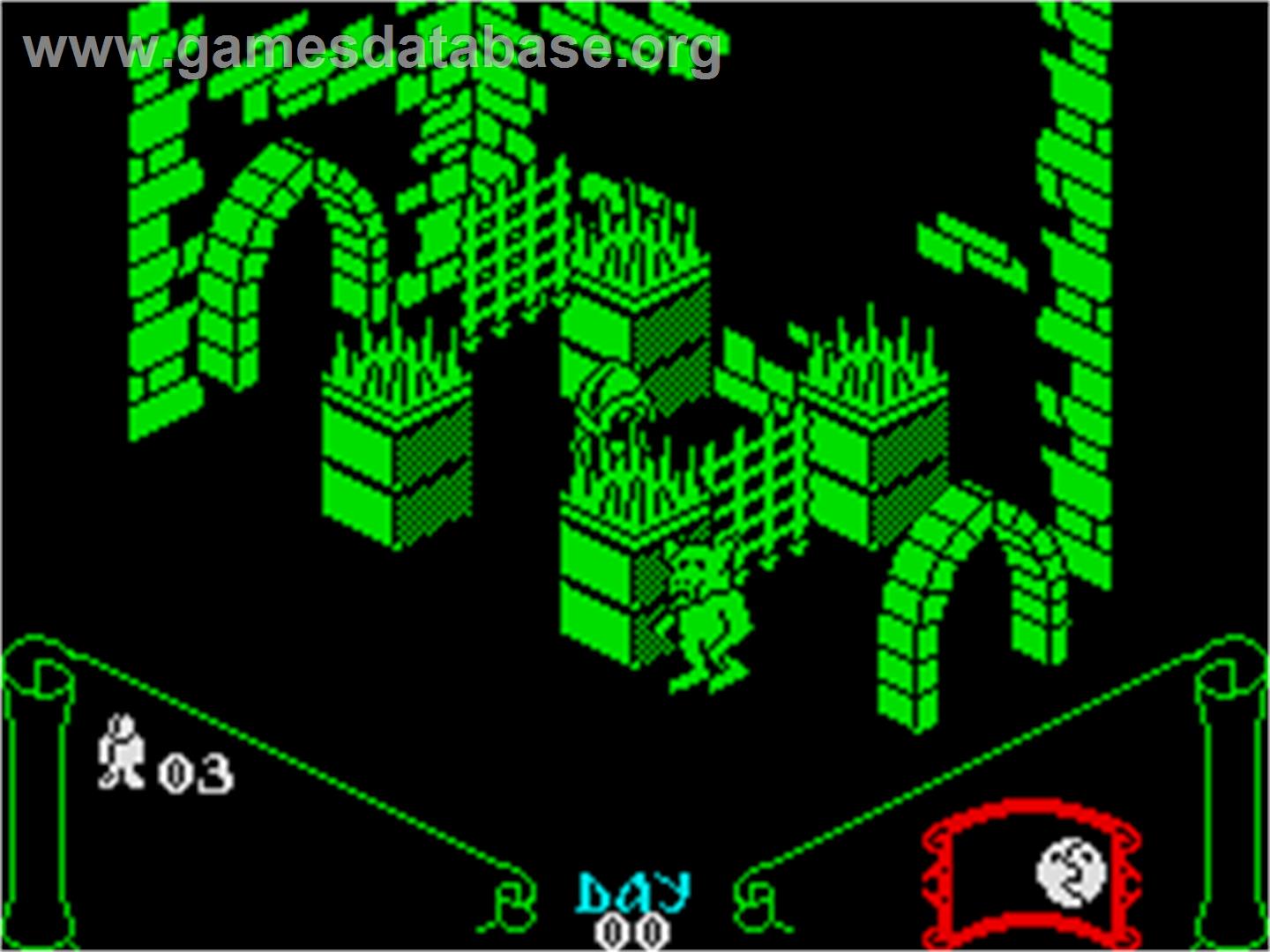 Knight Lore - Sinclair ZX Spectrum - Artwork - In Game