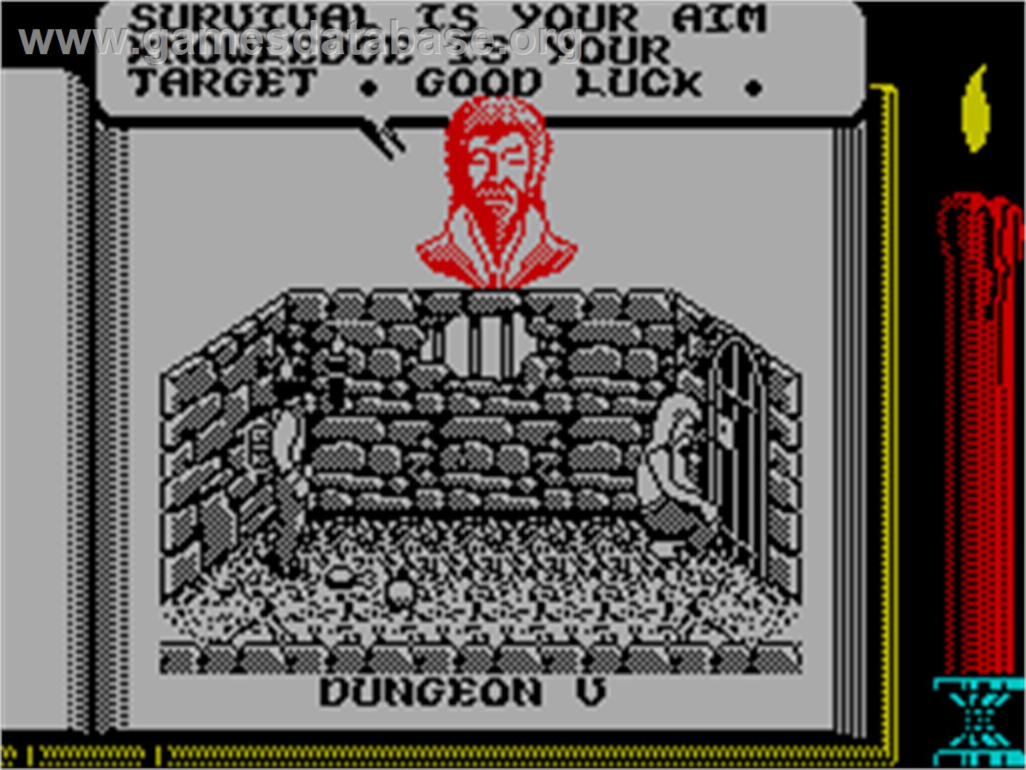 Knightmare - Sinclair ZX Spectrum - Artwork - In Game