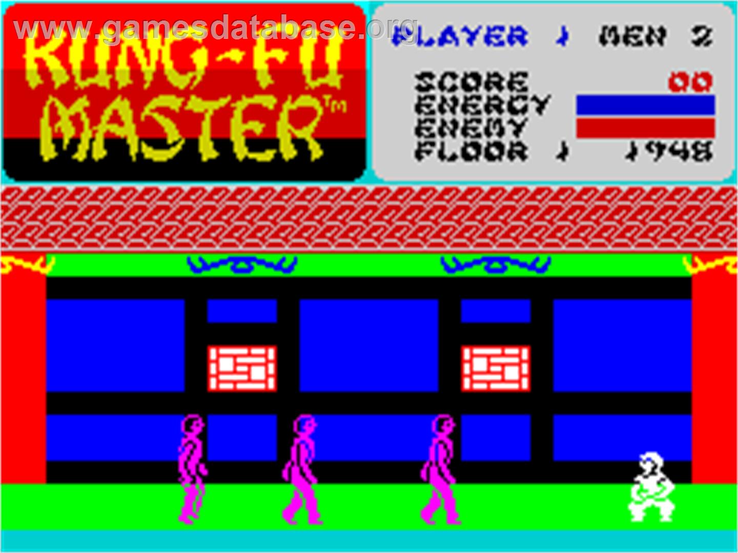 Kung-Fu Master - Sinclair ZX Spectrum - Artwork - In Game
