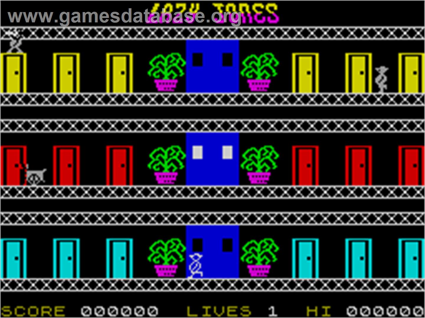 Lazy Jones - Sinclair ZX Spectrum - Artwork - In Game