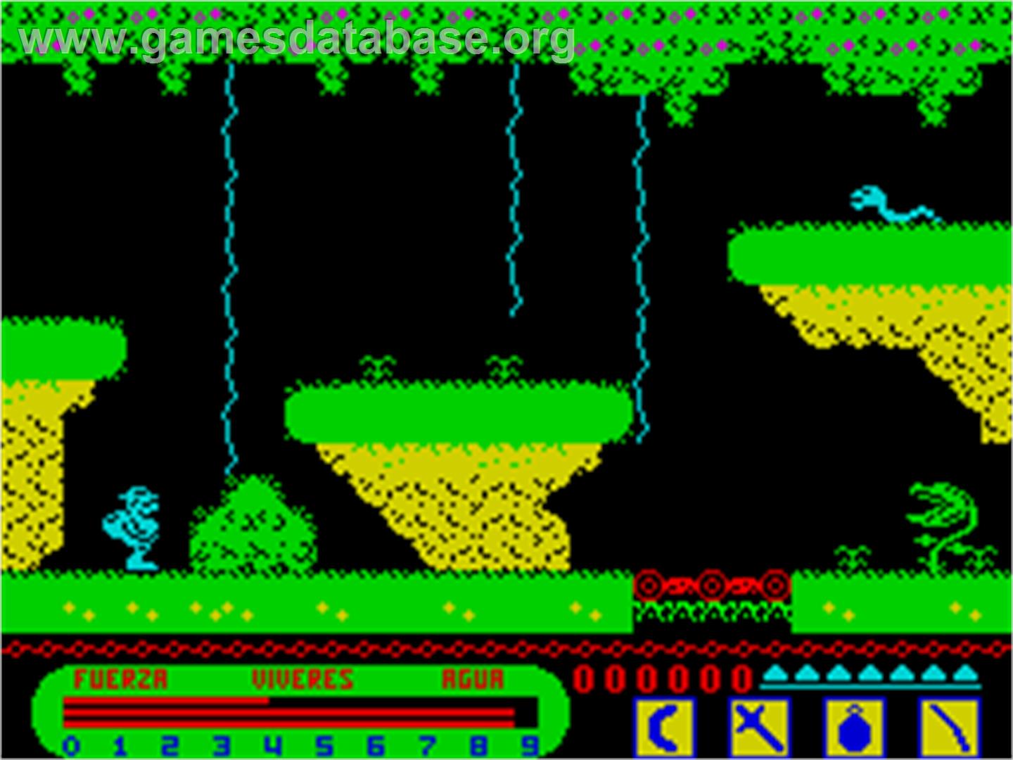 Livingstone, I Presume? - Sinclair ZX Spectrum - Artwork - In Game