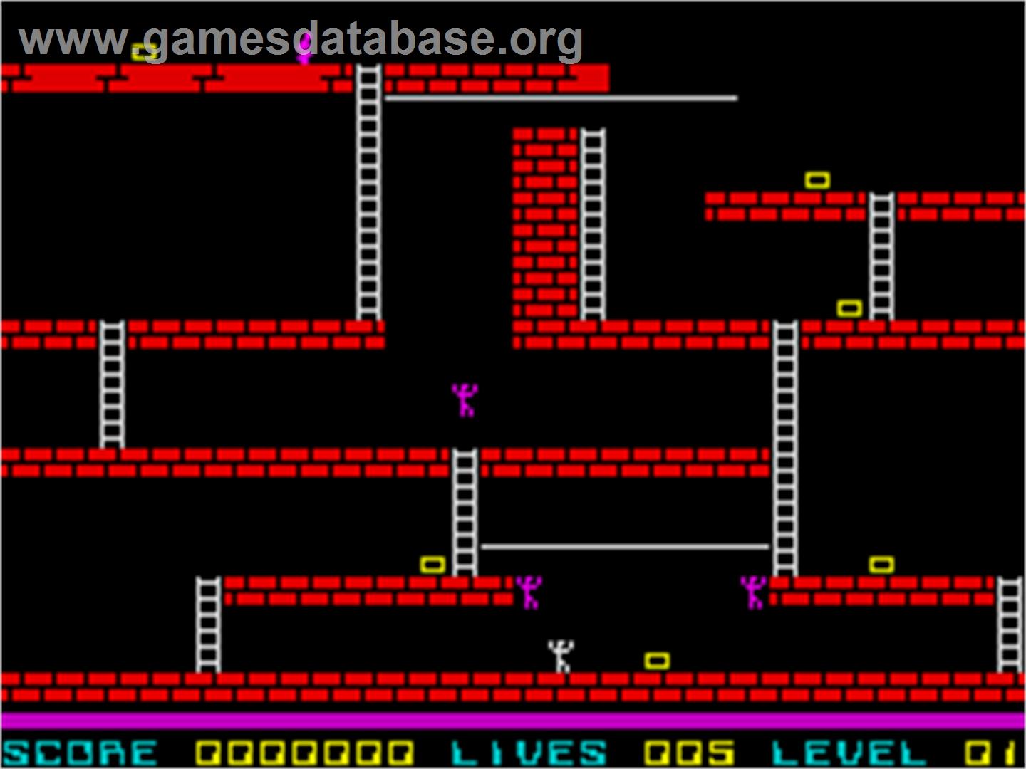 Lode Runner - Sinclair ZX Spectrum - Artwork - In Game